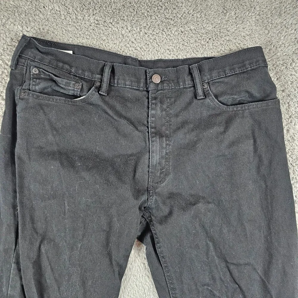 Levis 541 Jeans Mens 37x29 Black Athletic Straight Stretch Casual